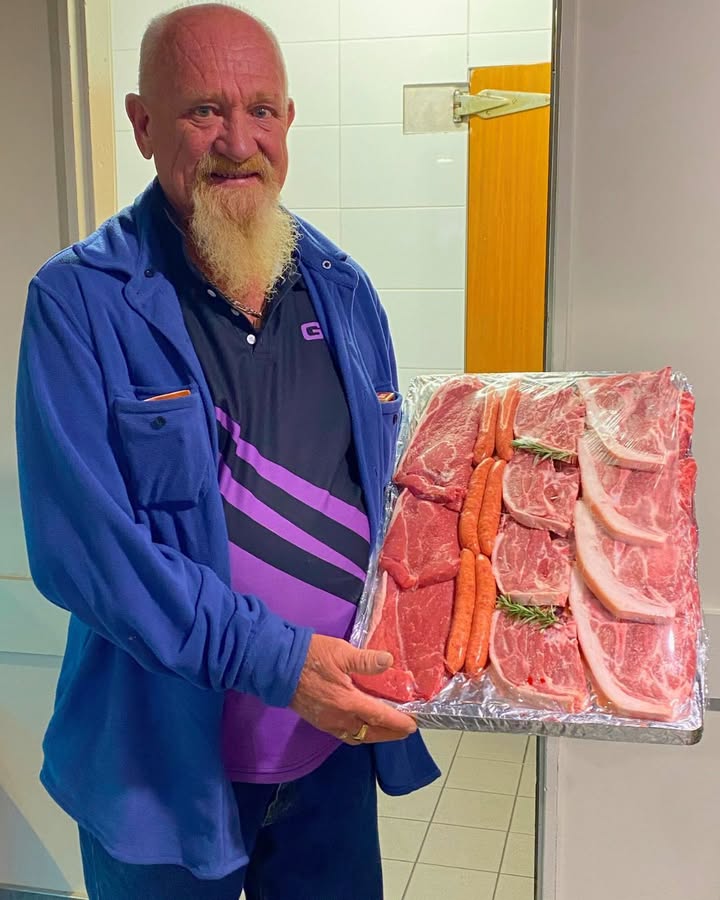 Featured image for “Congratulations John – winner of the major meat draw! Enjoy.”