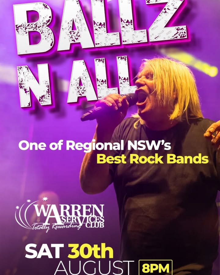 Featured image for “Ballz N All Live: Rocking Night at Warren Services Club”