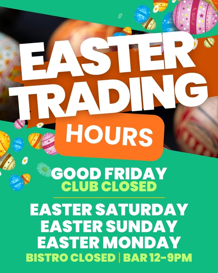 Featured image for “Easter Trading Hours at Warren Services Club”