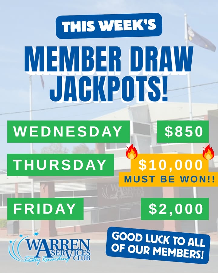Featured image for “$10,000 Giveaway This Thursday at Warren Services Club”